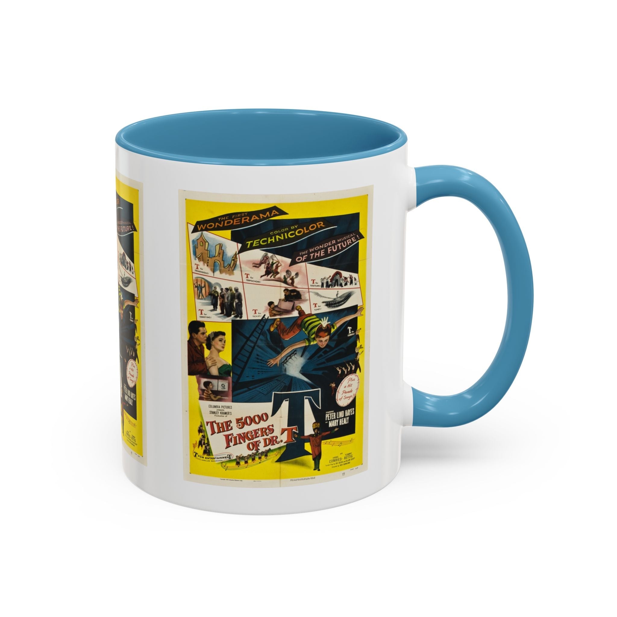 Cult Classic Movie Poster Art Accent Coffee Mug (11, 15oz) - 5,000 Fingers Of Dr. T 1953 - POPvault