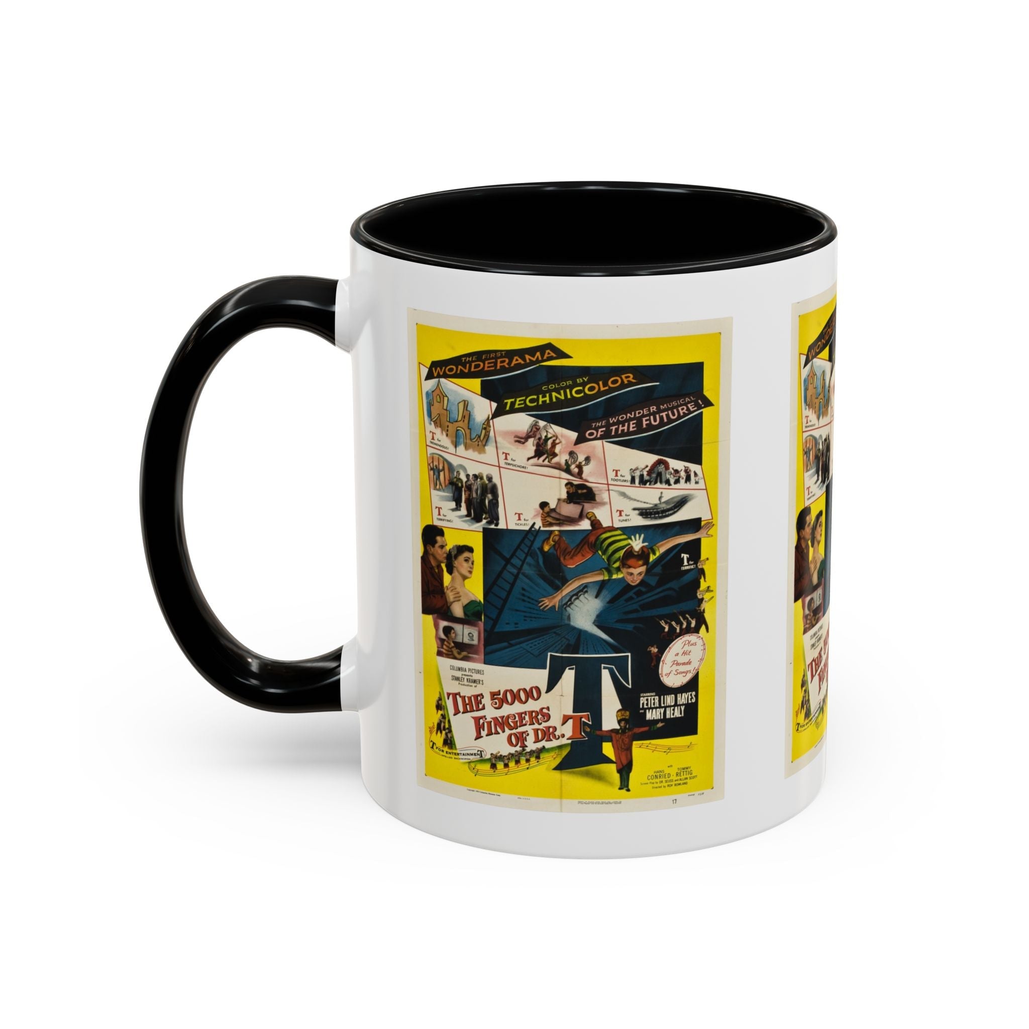 Cult Classic Movie Poster Art Accent Coffee Mug (11, 15oz) - 5,000 Fingers Of Dr. T 1953 - POPvault