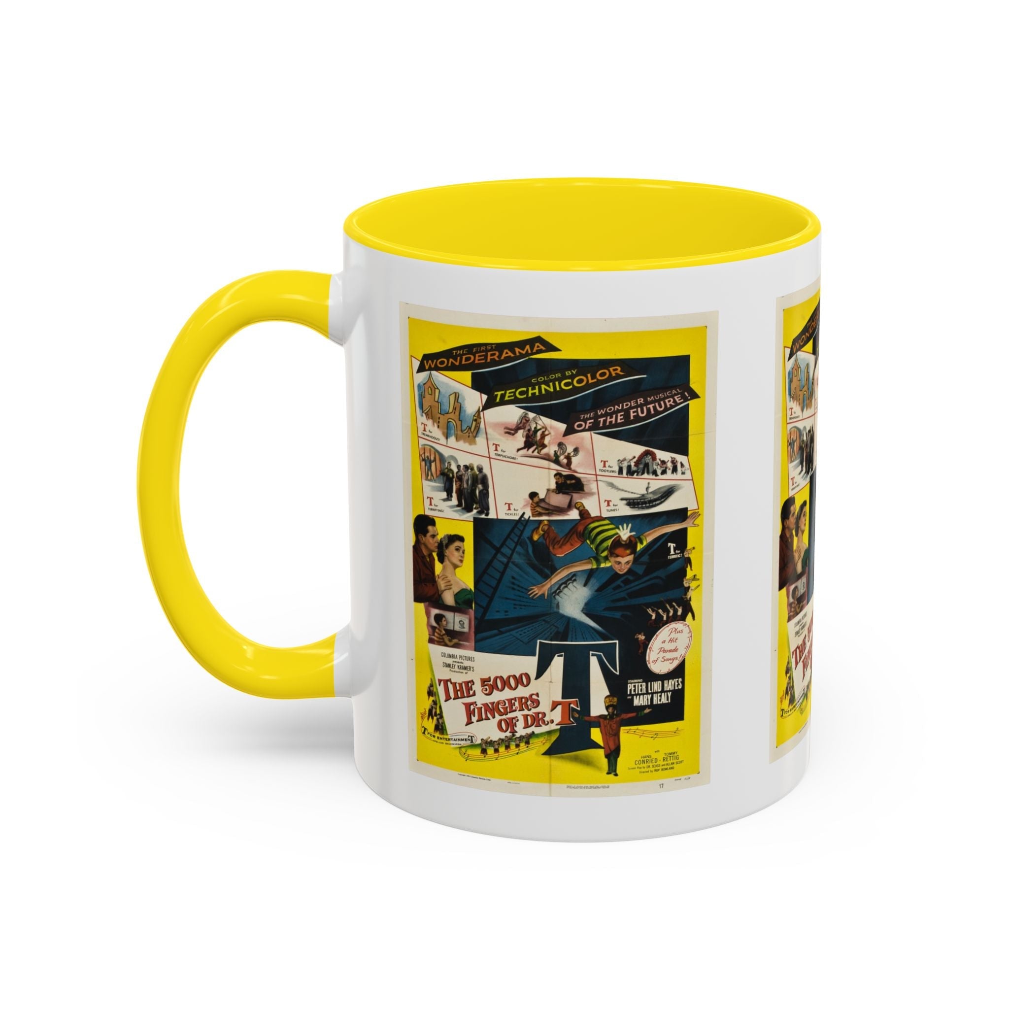 Cult Classic Movie Poster Art Accent Coffee Mug (11, 15oz) - 5,000 Fingers Of Dr. T 1953 - POPvault