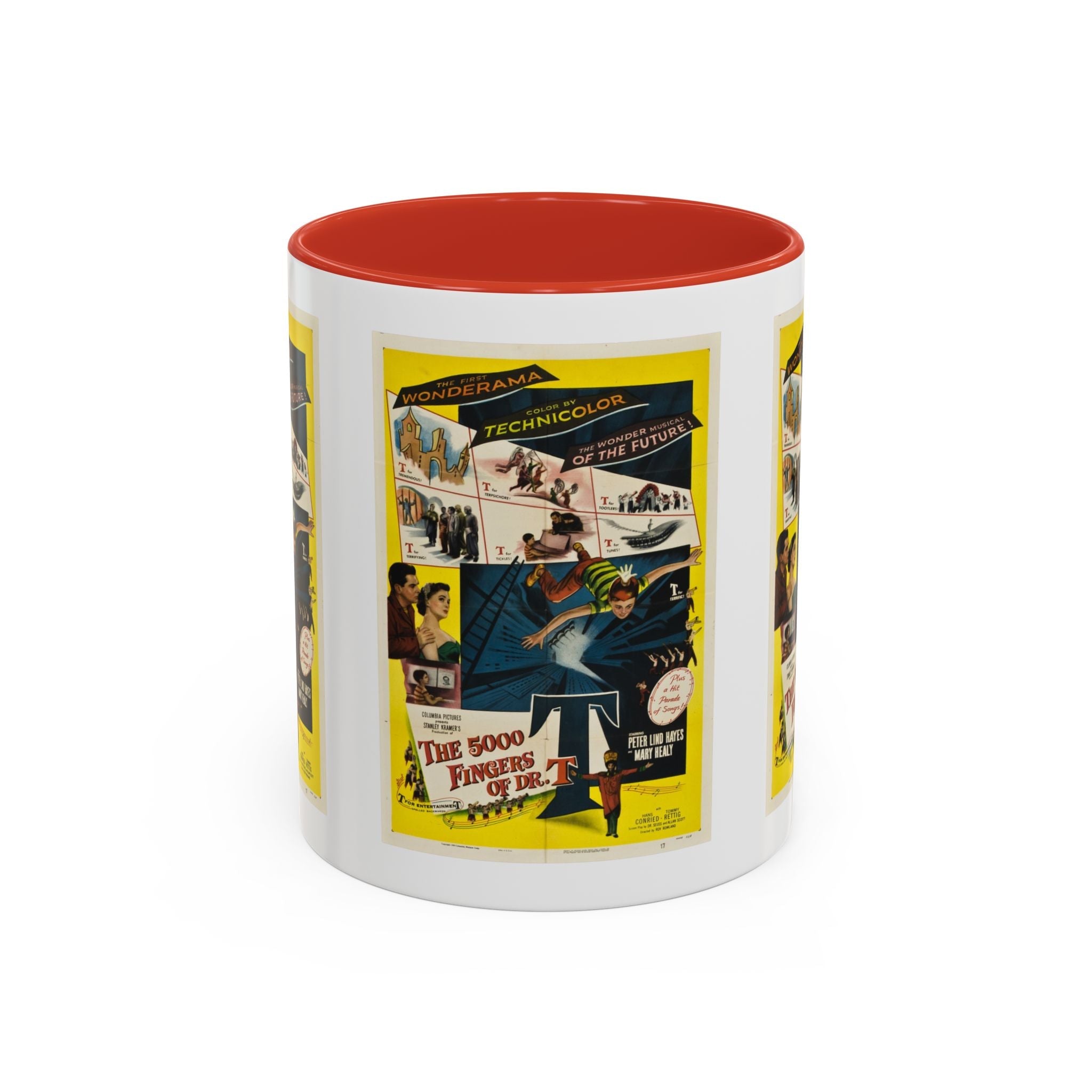 Cult Classic Movie Poster Art Accent Coffee Mug (11, 15oz) - 5,000 Fingers Of Dr. T 1953 - POPvault