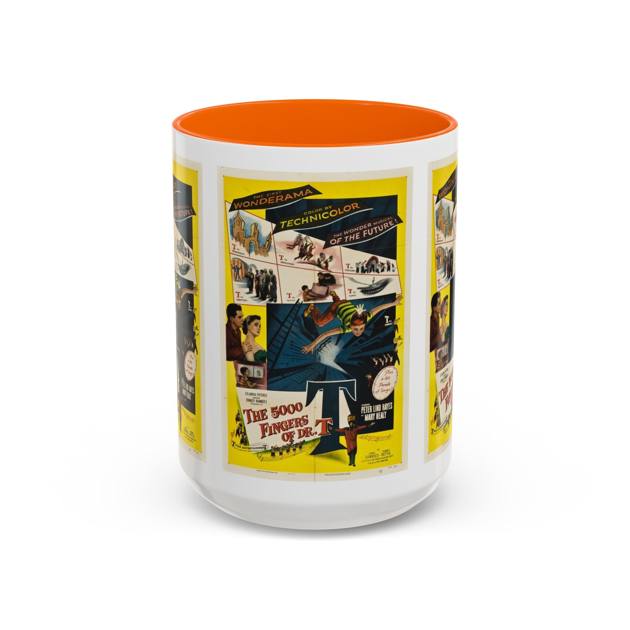 Cult Classic Movie Poster Art Accent Coffee Mug (11, 15oz) - 5,000 Fingers Of Dr. T 1953 - POPvault
