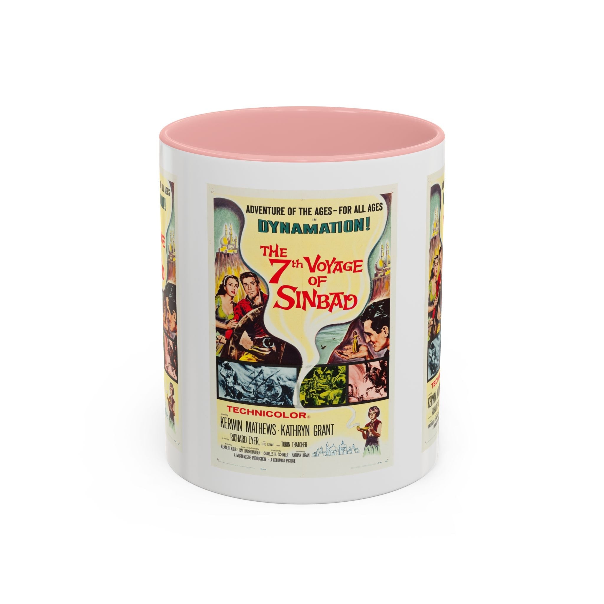 Cult Classic Movie Poster Art Accent Coffee Mug (11, 15oz) - 7th Voyage Of Sinbad 1958 - POPvault