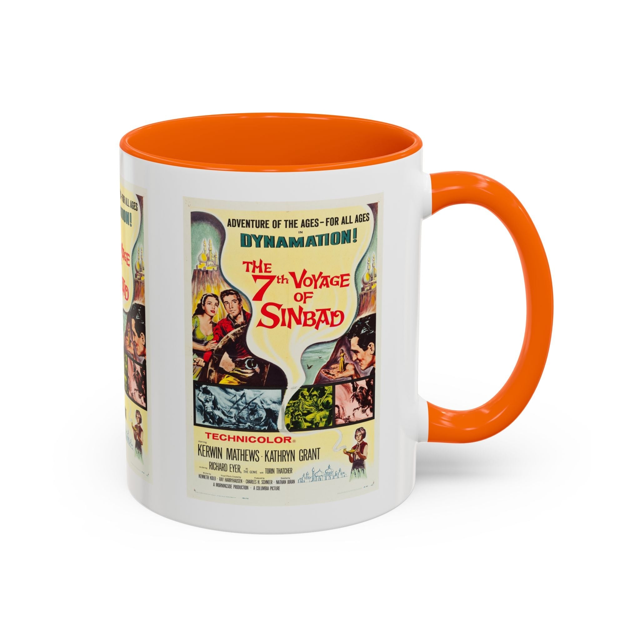 Cult Classic Movie Poster Art Accent Coffee Mug (11, 15oz) - 7th Voyage Of Sinbad 1958 - POPvault