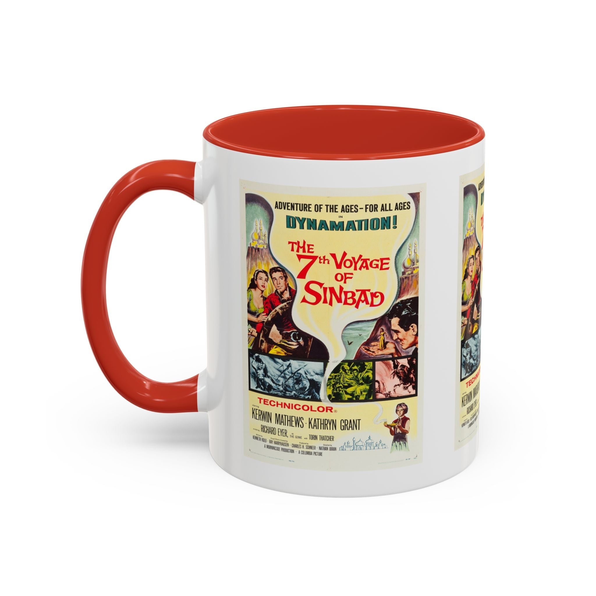 Cult Classic Movie Poster Art Accent Coffee Mug (11, 15oz) - 7th Voyage Of Sinbad 1958 - POPvault