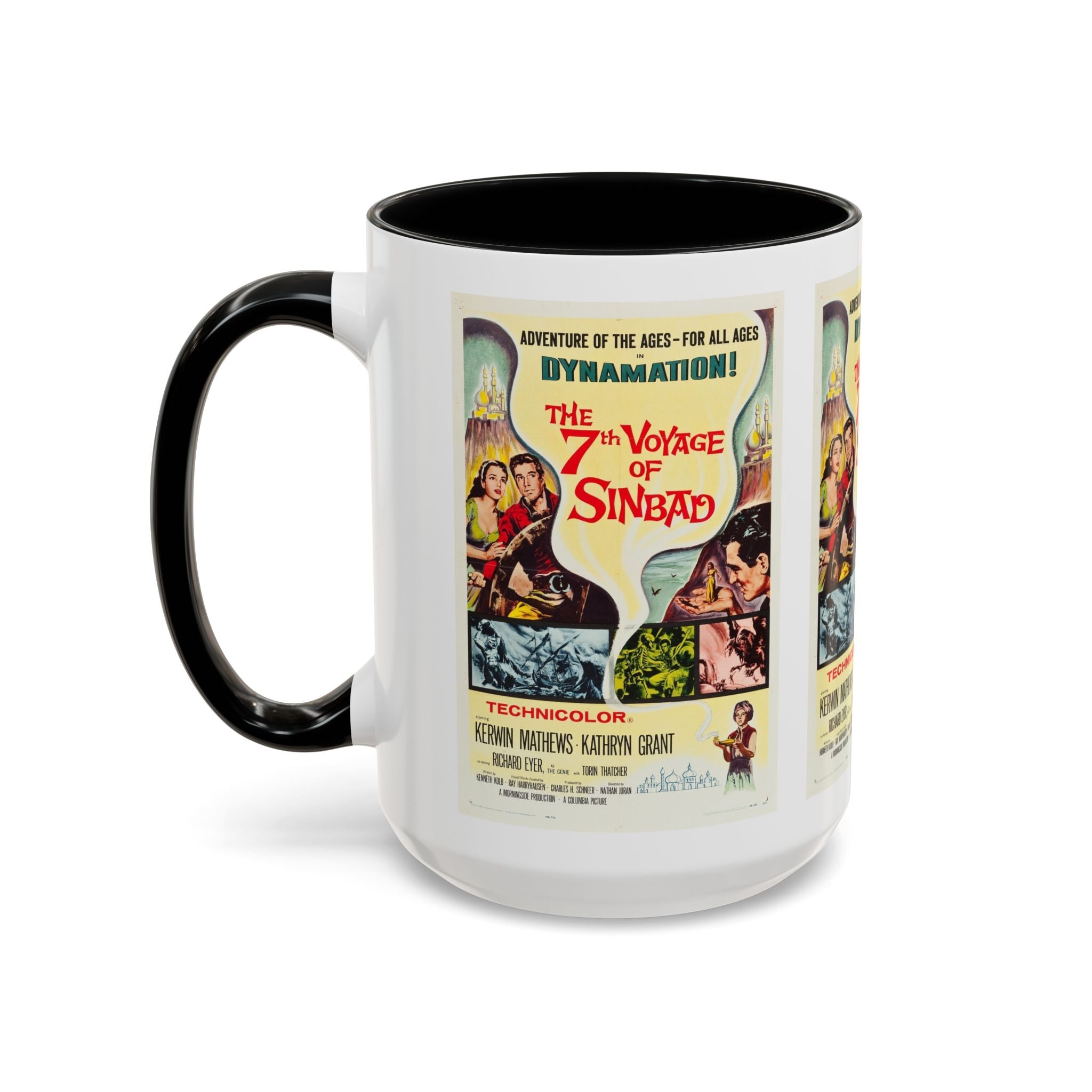 Cult Classic Movie Poster Art Accent Coffee Mug (11, 15oz) - 7th Voyage Of Sinbad 1958 - POPvault