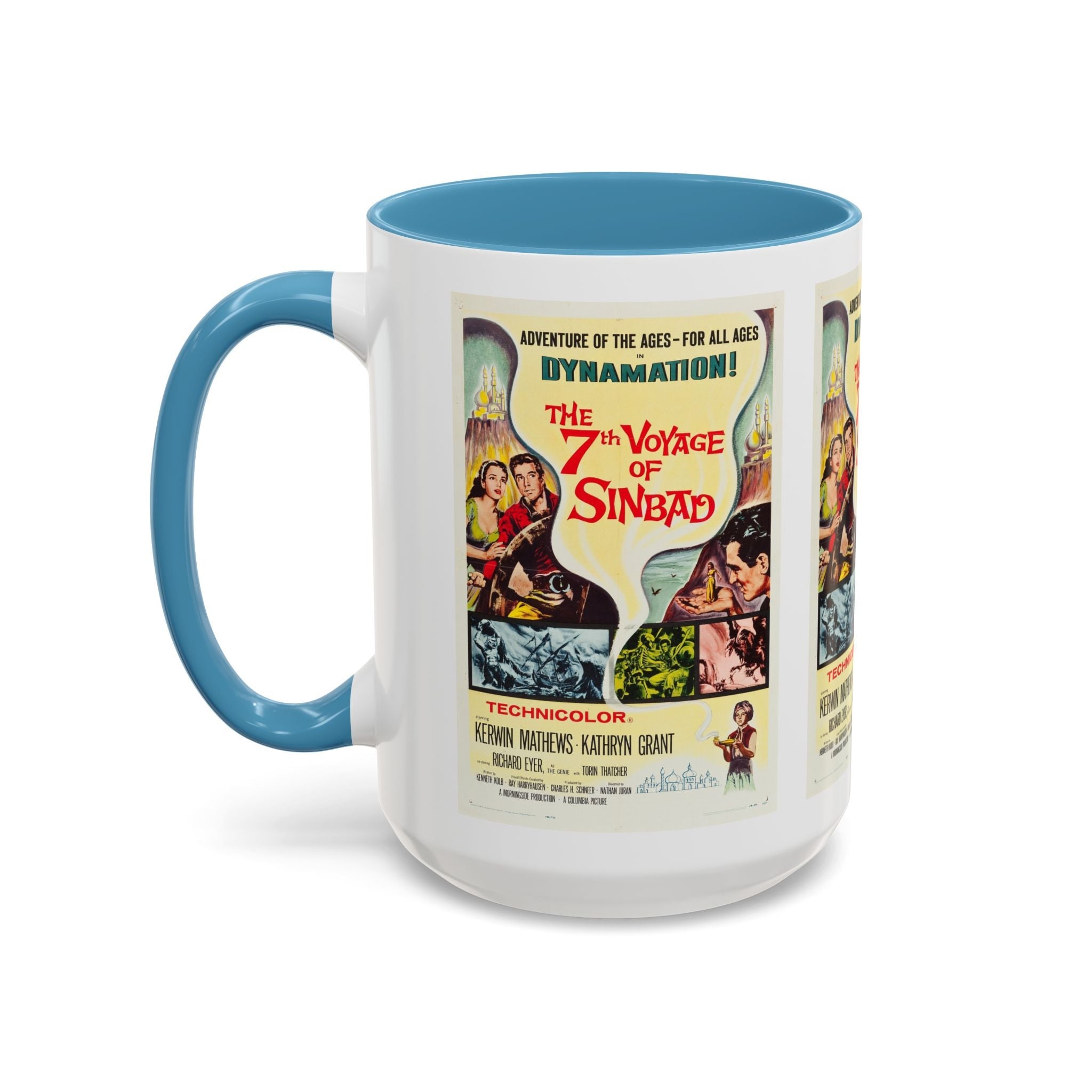 Cult Classic Movie Poster Art Accent Coffee Mug (11, 15oz) - 7th Voyage Of Sinbad 1958 - POPvault