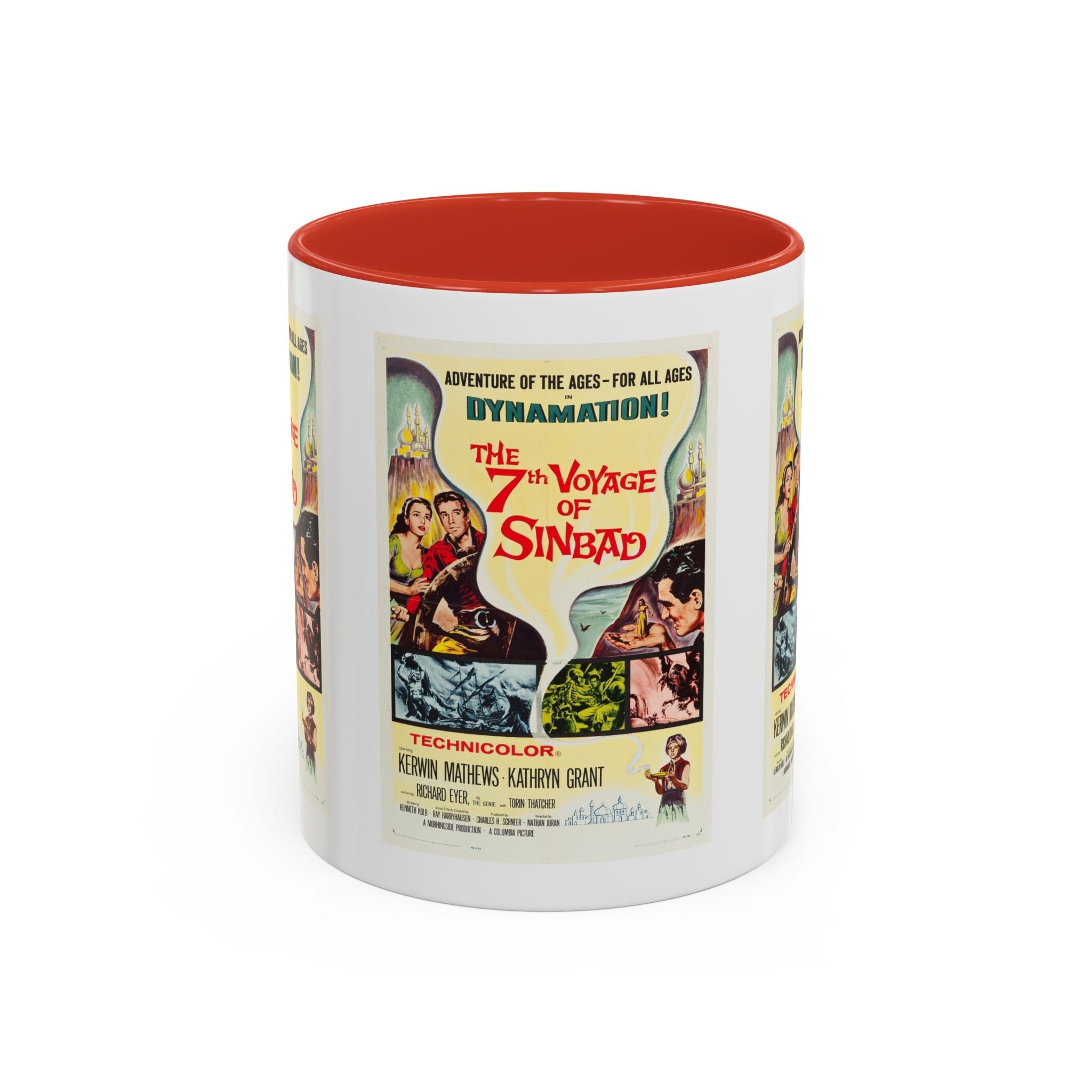 Cult Classic Movie Poster Art Accent Coffee Mug (11, 15oz) - 7th Voyage Of Sinbad 1958 - POPvault
