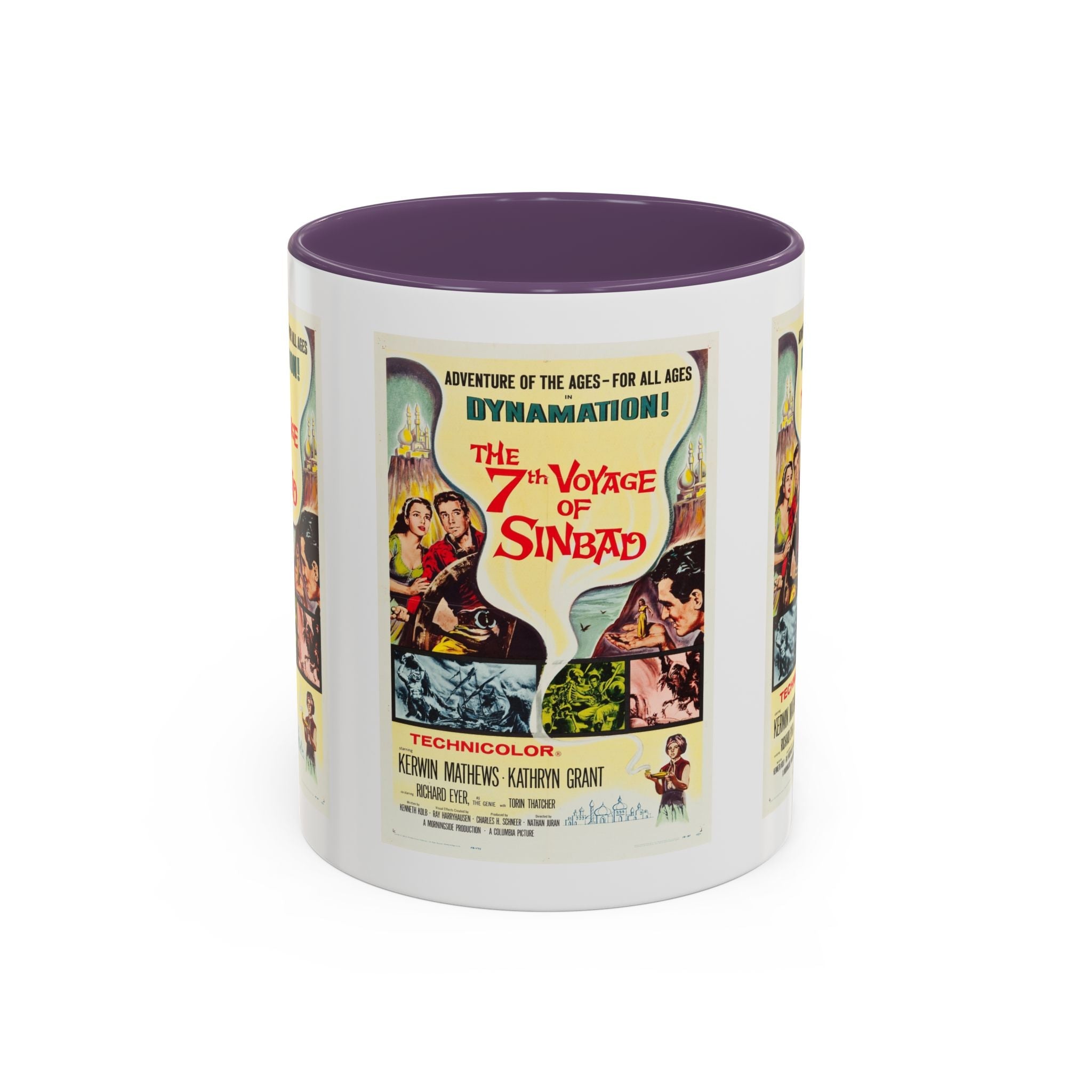 Cult Classic Movie Poster Art Accent Coffee Mug (11, 15oz) - 7th Voyage Of Sinbad 1958 - POPvault