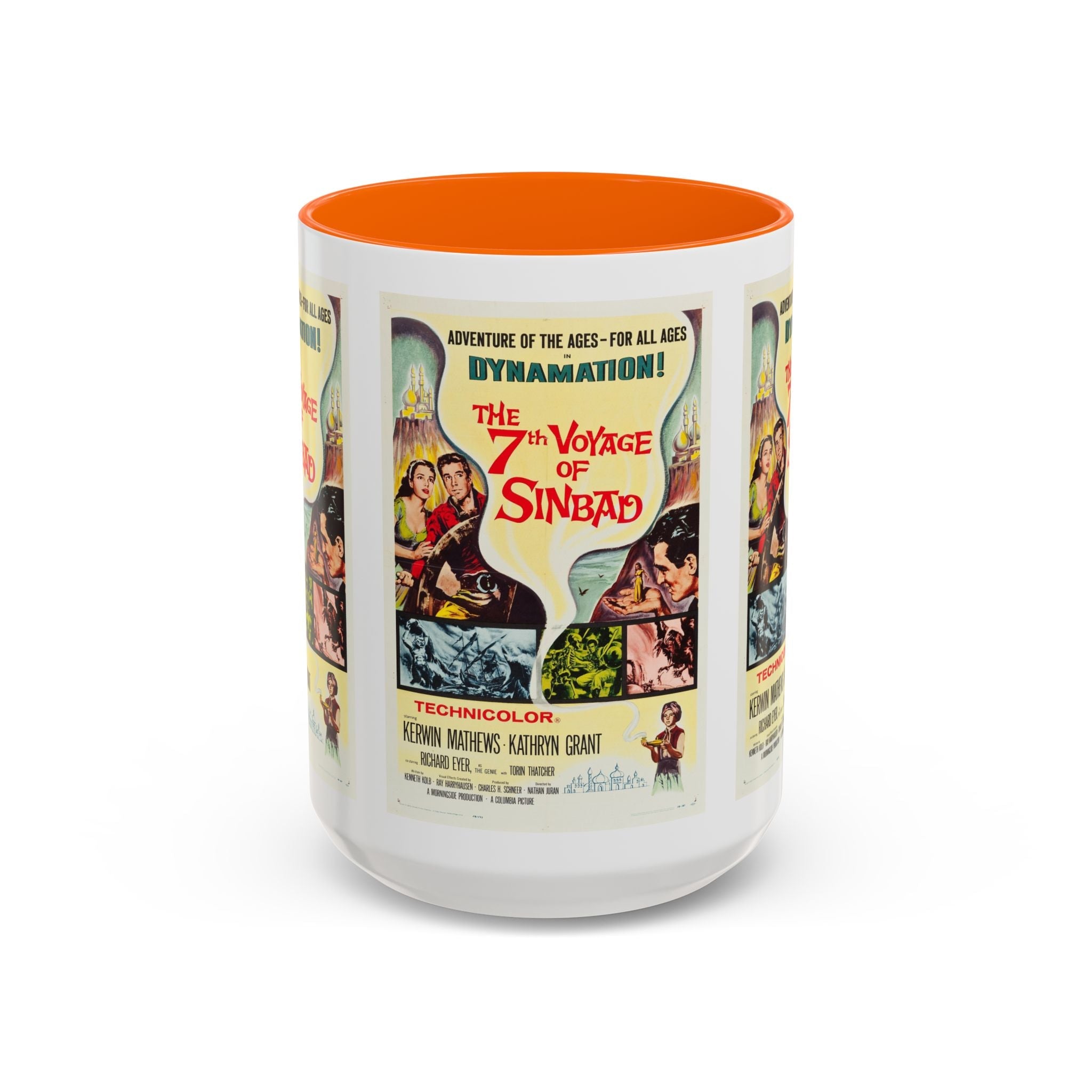 Cult Classic Movie Poster Art Accent Coffee Mug (11, 15oz) - 7th Voyage Of Sinbad 1958 - POPvault