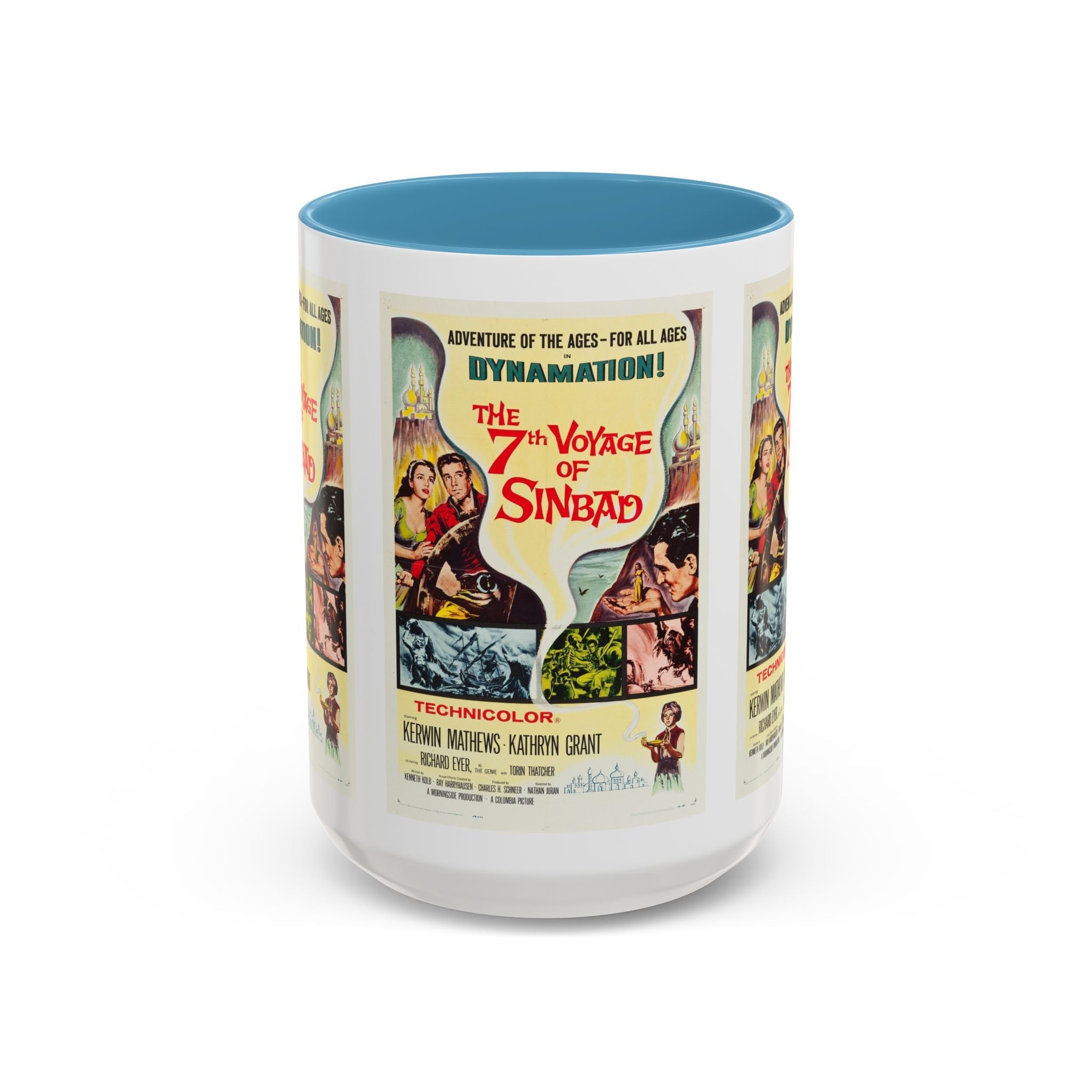 Cult Classic Movie Poster Art Accent Coffee Mug (11, 15oz) - 7th Voyage Of Sinbad 1958 - POPvault
