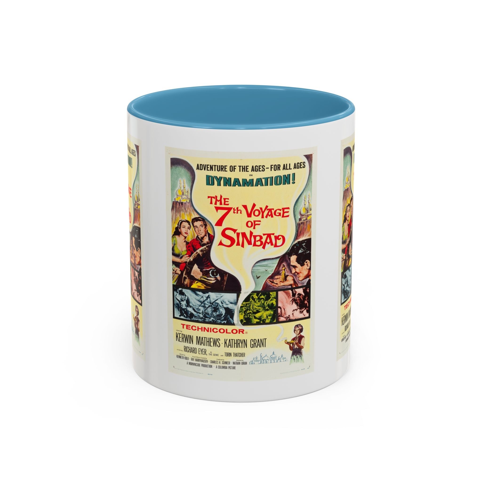 Cult Classic Movie Poster Art Accent Coffee Mug (11, 15oz) - 7th Voyage Of Sinbad 1958 - POPvault