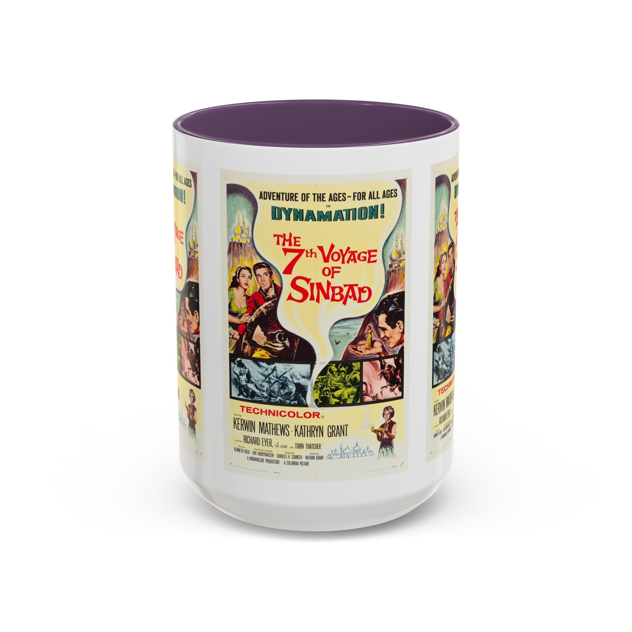 Cult Classic Movie Poster Art Accent Coffee Mug (11, 15oz) - 7th Voyage Of Sinbad 1958 - POPvault