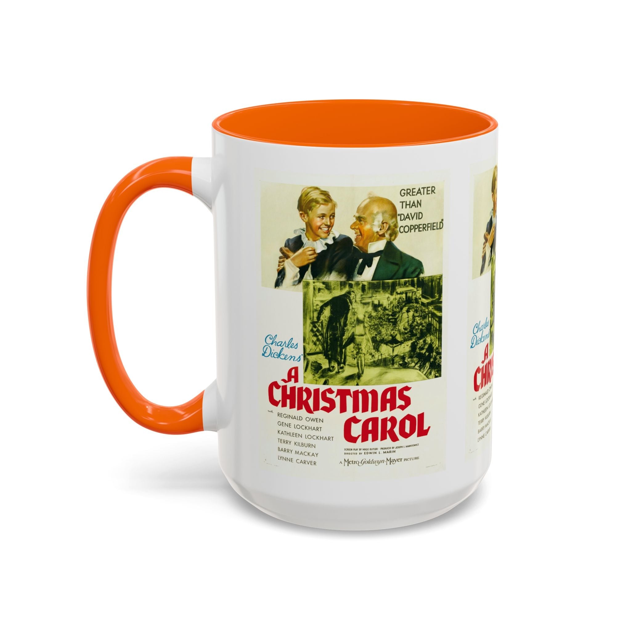 Cult Classic Movie Poster Art Accent Coffee Mug (11, 15oz) - A Christmas Carol 1938 - POPvault