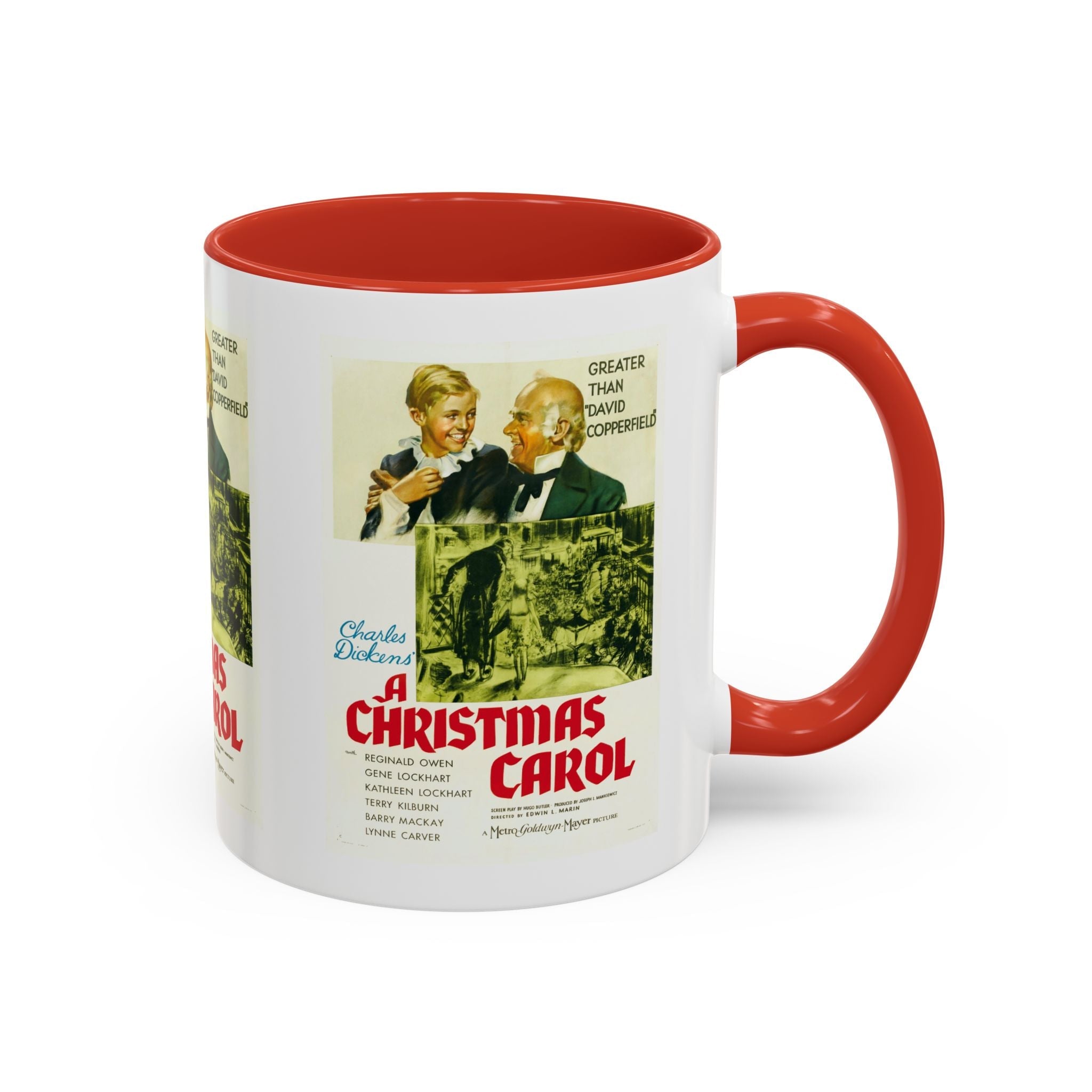 Cult Classic Movie Poster Art Accent Coffee Mug (11, 15oz) - A Christmas Carol 1938 - POPvault
