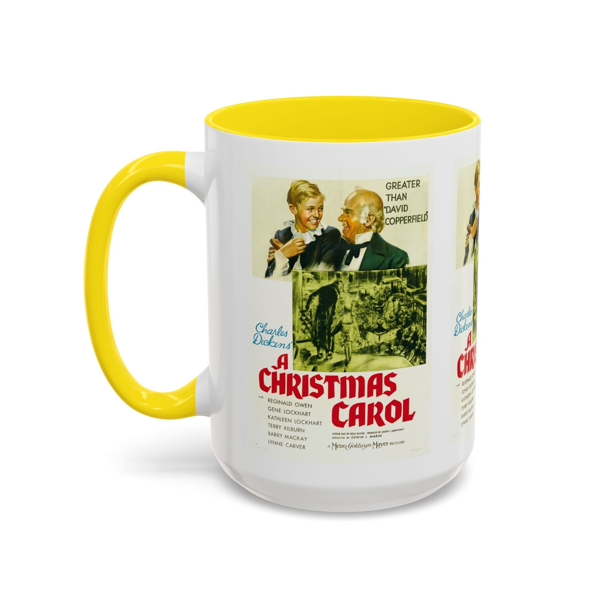Cult Classic Movie Poster Art Accent Coffee Mug (11, 15oz) - A Christmas Carol 1938 - POPvault