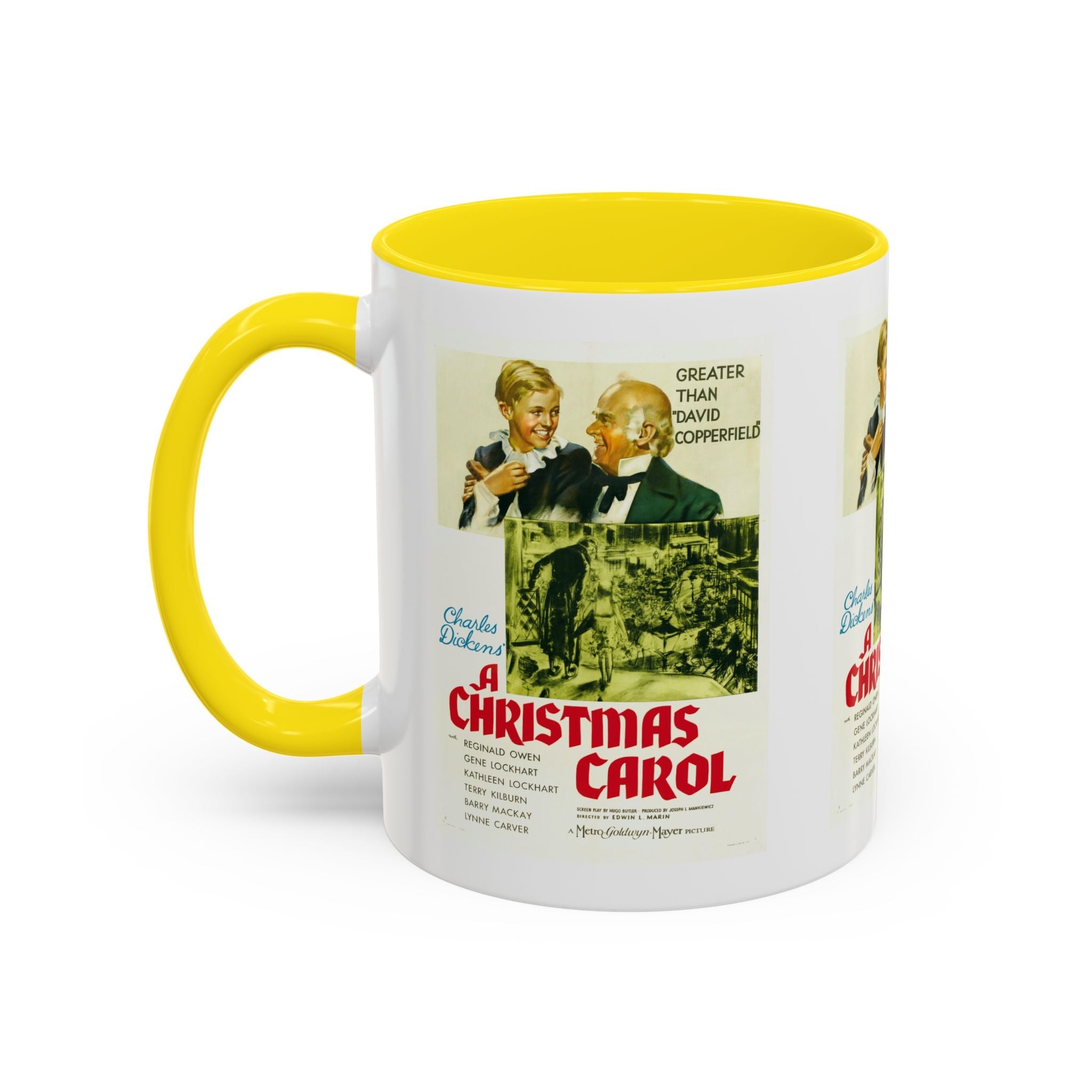 Cult Classic Movie Poster Art Accent Coffee Mug (11, 15oz) - A Christmas Carol 1938 - POPvault