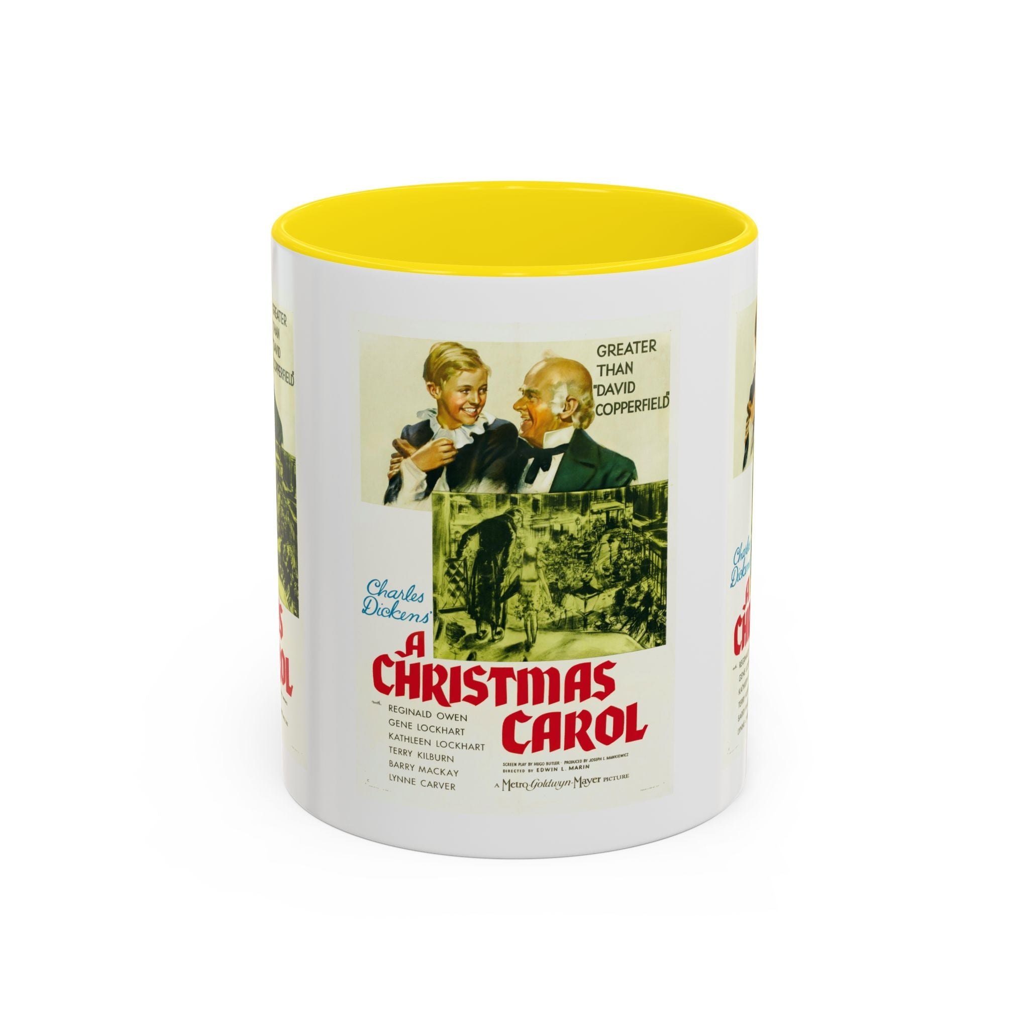 Cult Classic Movie Poster Art Accent Coffee Mug (11, 15oz) - A Christmas Carol 1938 - POPvault