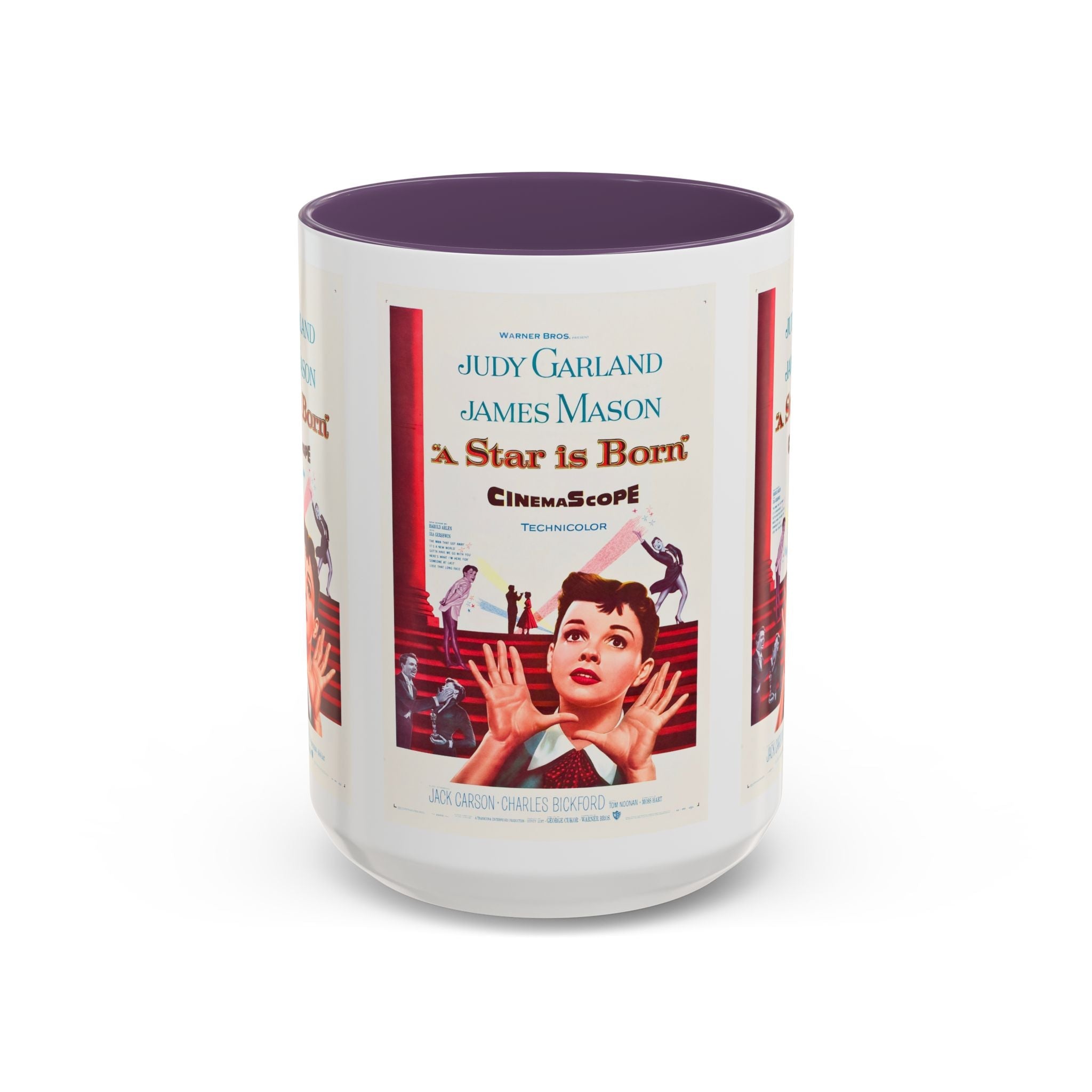 Cult Classic Movie Poster Art Accent Coffee Mug (11, 15oz) - A Star Is Born 1954 - POPvault