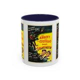 Cult Classic Movie Poster Art Accent Coffee Mug (11, 15oz) - Abbot & Costello Meet Frankenstein 1948 - POPvault