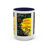 Cult Classic Movie Poster Art Accent Coffee Mug (11, 15oz) - Abbot & Costello Meet Frankenstein 1948 - POPvault