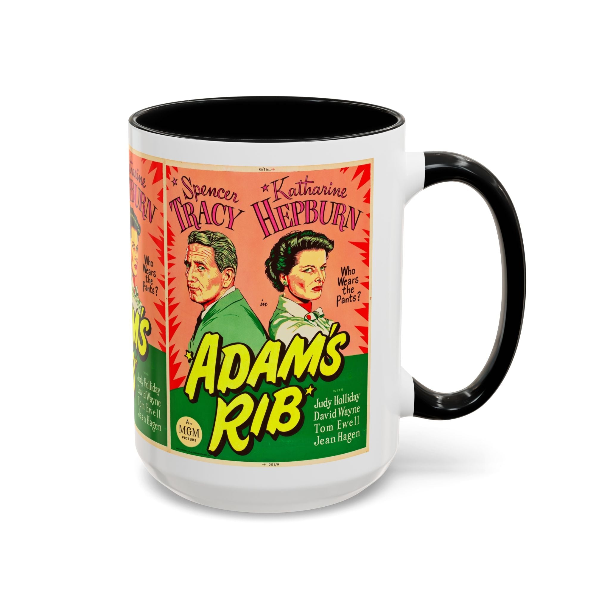 Cult Classic Movie Poster Art Accent Coffee Mug (11, 15oz) - Adam's Rib 1949 - POPvault