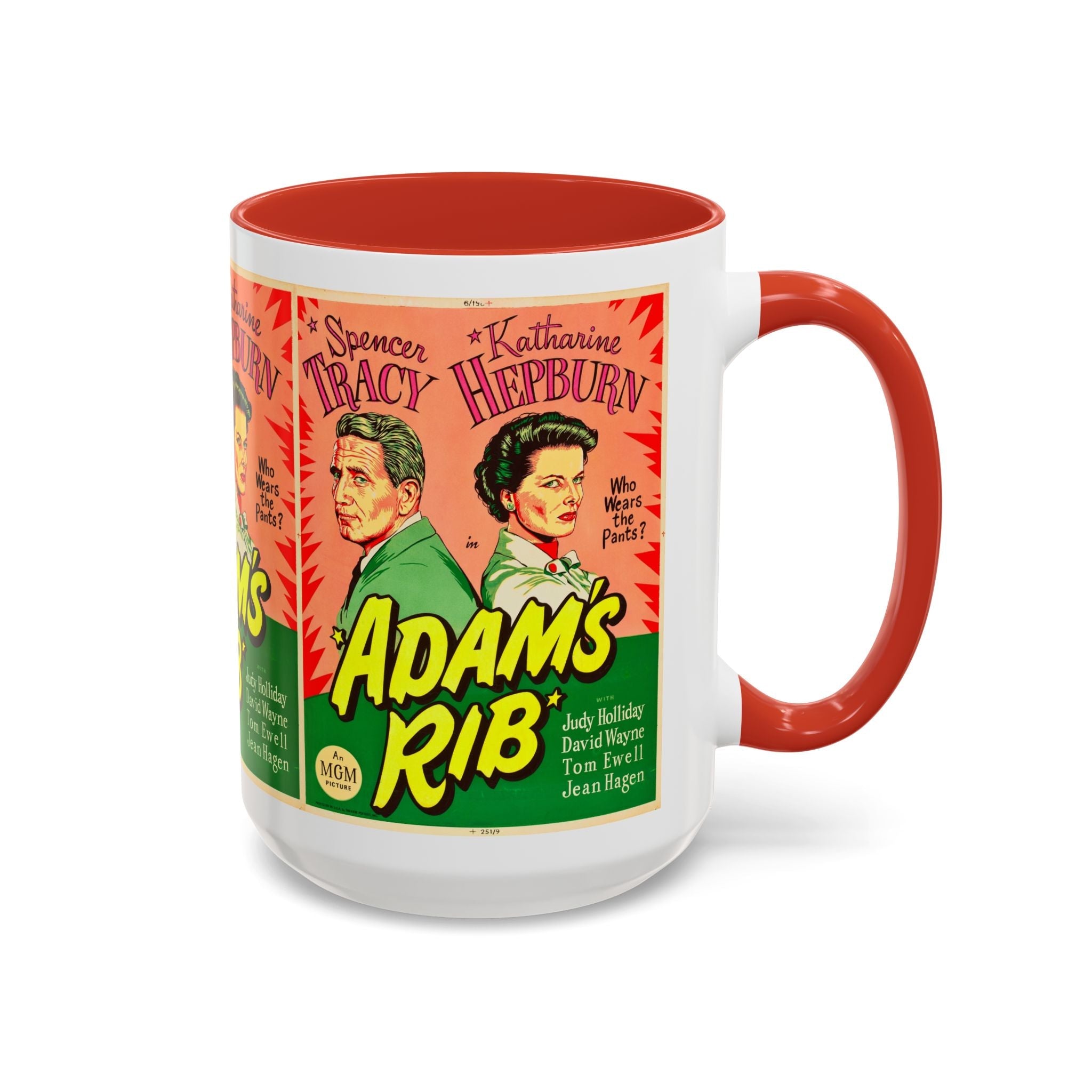 Cult Classic Movie Poster Art Accent Coffee Mug (11, 15oz) - Adam's Rib 1949 - POPvault