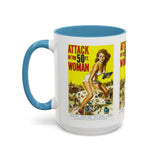 Cult Classic Movie Poster Art Accent Coffee Mug (11, 15oz) - Attack Of The Fifty Foot Woman 1958 - POPvault