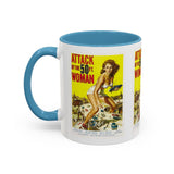 Cult Classic Movie Poster Art Accent Coffee Mug (11, 15oz) - Attack Of The Fifty Foot Woman 1958 - POPvault
