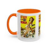 Cult Classic Movie Poster Art Accent Coffee Mug (11, 15oz) - Attack Of The Fifty Foot Woman 1958 - POPvault