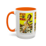 Cult Classic Movie Poster Art Accent Coffee Mug (11, 15oz) - Attack Of The Fifty Foot Woman 1958 - POPvault