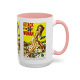 Cult Classic Movie Poster Art Accent Coffee Mug (11, 15oz) - Attack Of The Fifty Foot Woman 1958 - POPvault