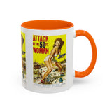 Cult Classic Movie Poster Art Accent Coffee Mug (11, 15oz) - Attack Of The Fifty Foot Woman 1958 - POPvault