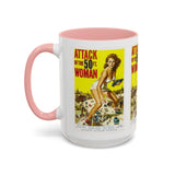 Cult Classic Movie Poster Art Accent Coffee Mug (11, 15oz) - Attack Of The Fifty Foot Woman 1958 - POPvault