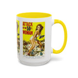 Cult Classic Movie Poster Art Accent Coffee Mug (11, 15oz) - Attack Of The Fifty Foot Woman 1958 - POPvault