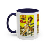 Cult Classic Movie Poster Art Accent Coffee Mug (11, 15oz) - Attack Of The Fifty Foot Woman 1958 - POPvault