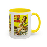 Cult Classic Movie Poster Art Accent Coffee Mug (11, 15oz) - Attack Of The Fifty Foot Woman 1958 - POPvault