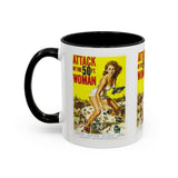 Cult Classic Movie Poster Art Accent Coffee Mug (11, 15oz) - Attack Of The Fifty Foot Woman 1958 - POPvault