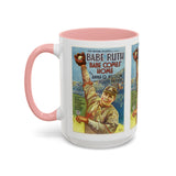 Cult Classic Movie Poster Art Accent Coffee Mug (11, 15oz) - Babe Comes Home | Babe Ruth 1927 - POPvault
