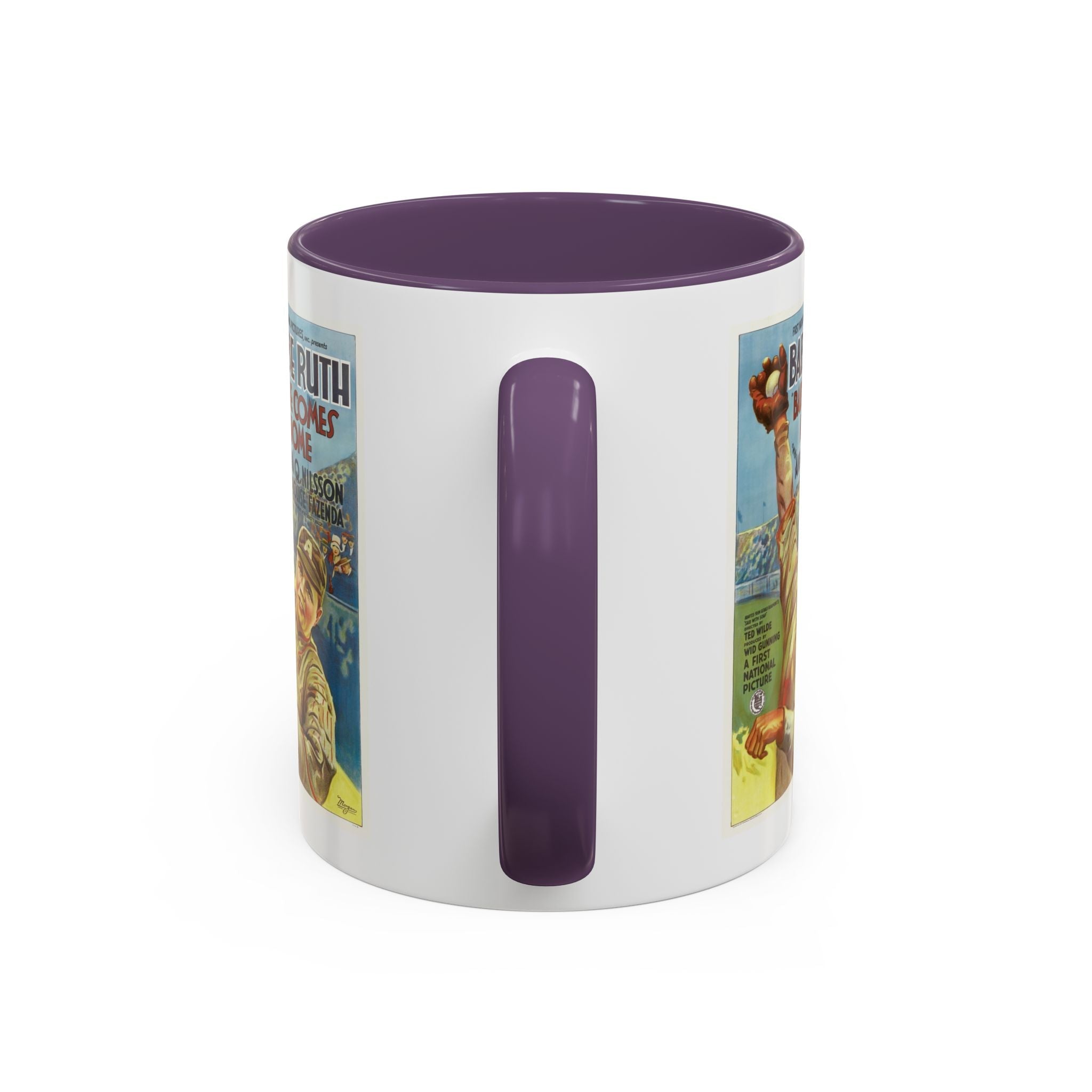 Cult Classic Movie Poster Art Accent Coffee Mug (11, 15oz) - Babe Comes Home | Babe Ruth 1927 - POPvault
