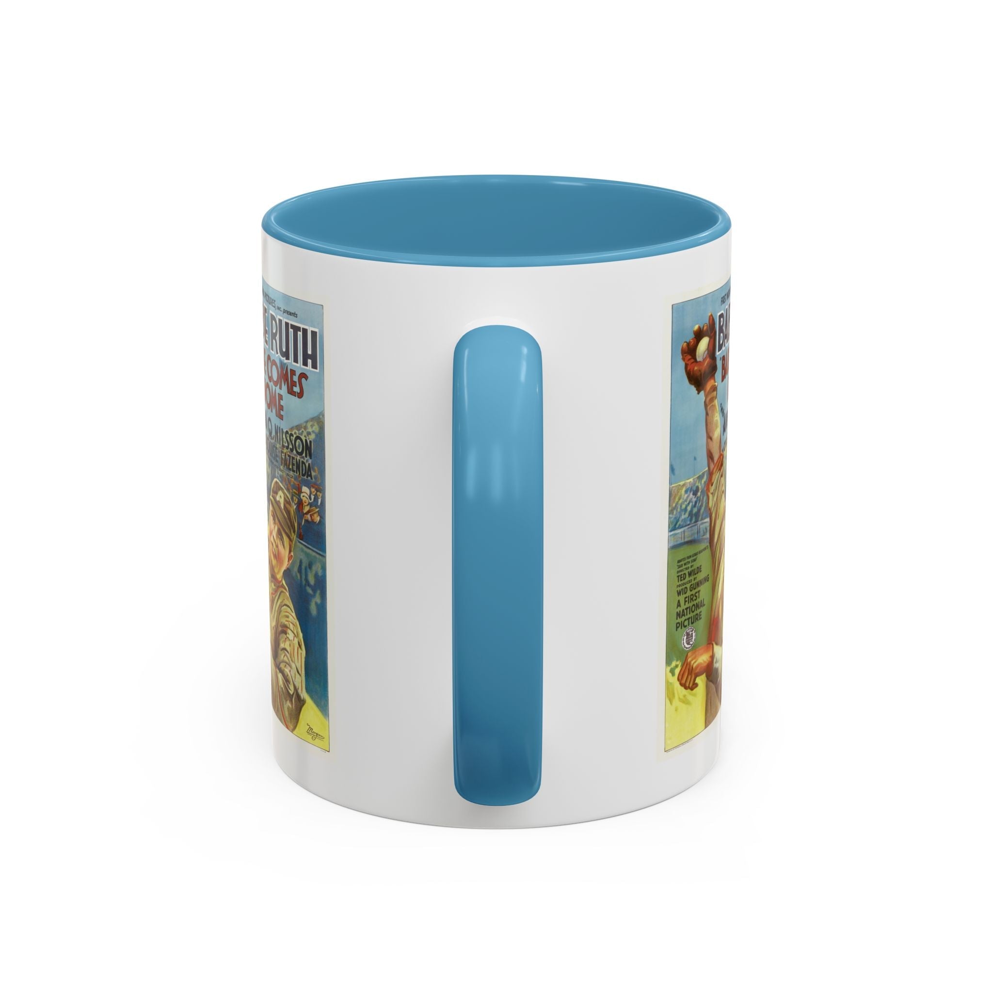 Cult Classic Movie Poster Art Accent Coffee Mug (11, 15oz) - Babe Comes Home | Babe Ruth 1927 - POPvault