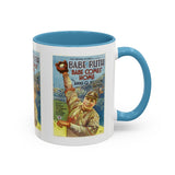Cult Classic Movie Poster Art Accent Coffee Mug (11, 15oz) - Babe Comes Home | Babe Ruth 1927 - POPvault
