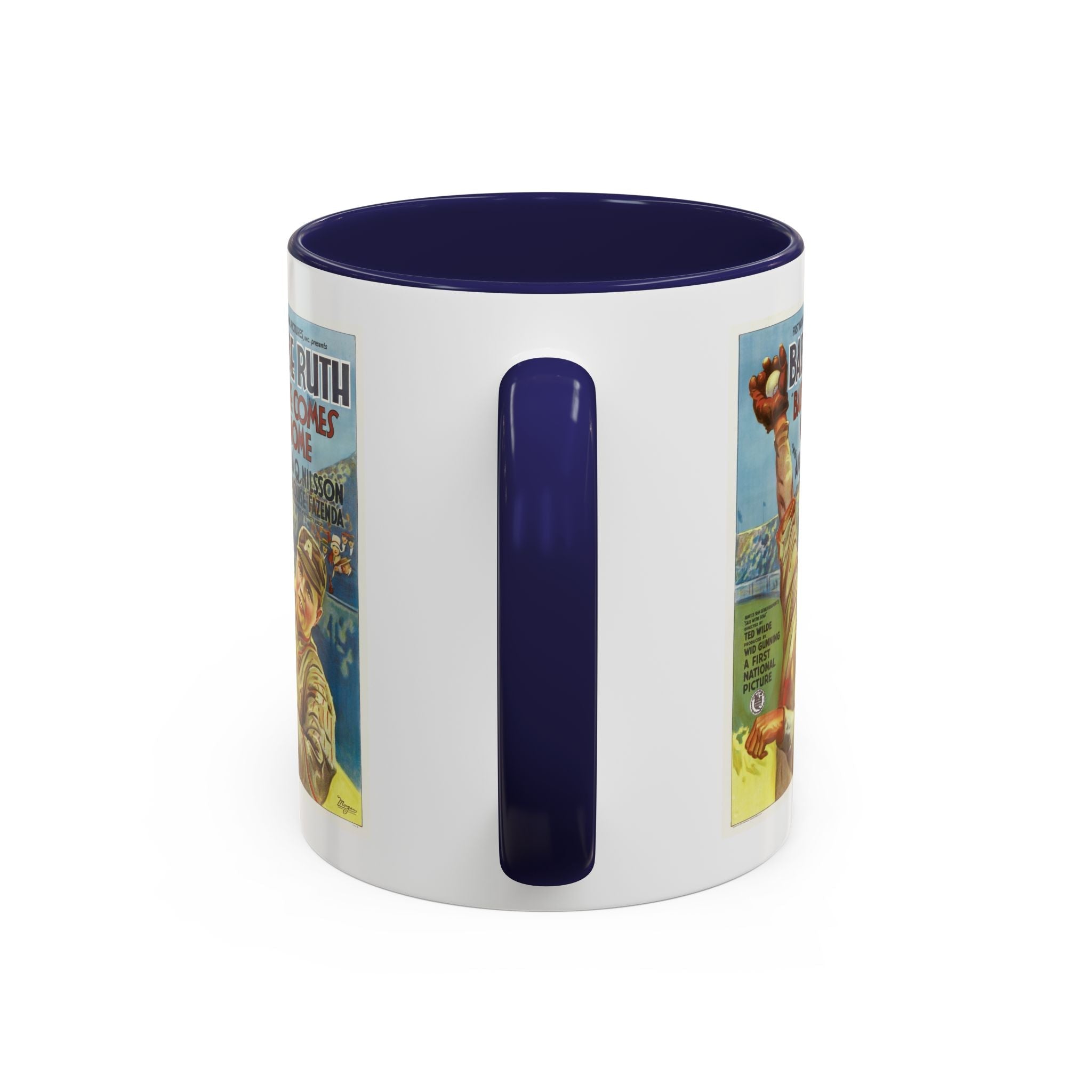 Cult Classic Movie Poster Art Accent Coffee Mug (11, 15oz) - Babe Comes Home | Babe Ruth 1927 - POPvault
