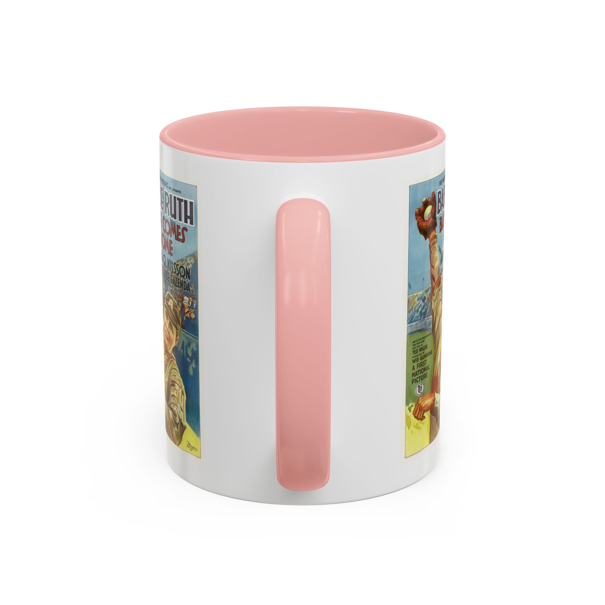 Cult Classic Movie Poster Art Accent Coffee Mug (11, 15oz) - Babe Comes Home | Babe Ruth 1927 - POPvault