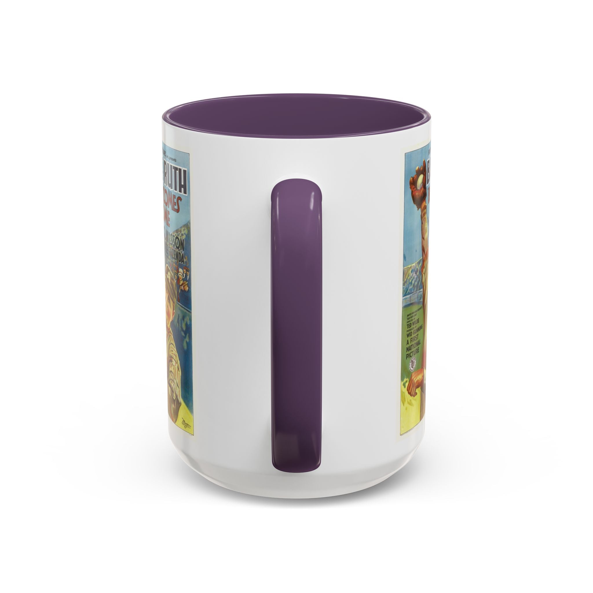 Cult Classic Movie Poster Art Accent Coffee Mug (11, 15oz) - Babe Comes Home | Babe Ruth 1927 - POPvault