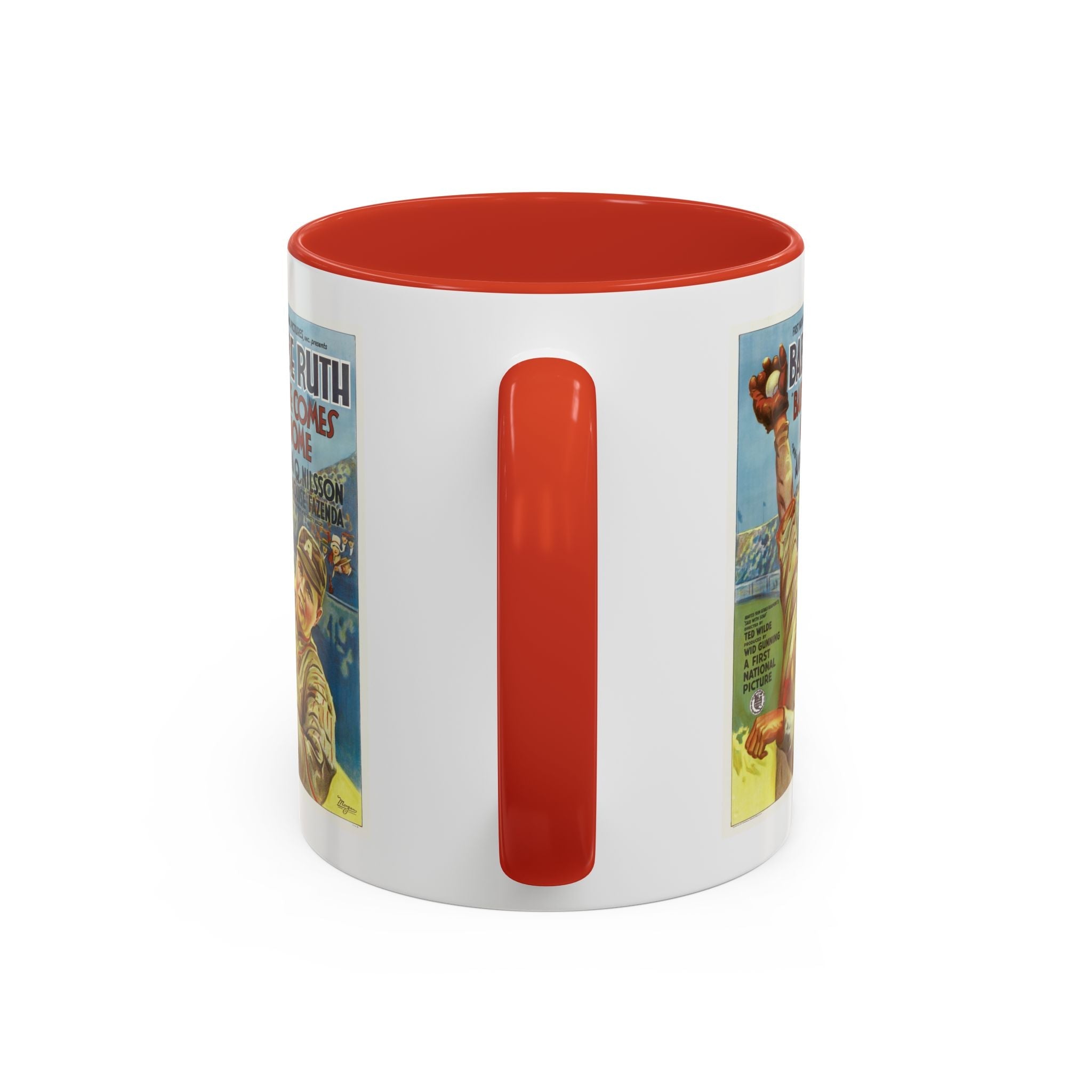 Cult Classic Movie Poster Art Accent Coffee Mug (11, 15oz) - Babe Comes Home | Babe Ruth 1927 - POPvault