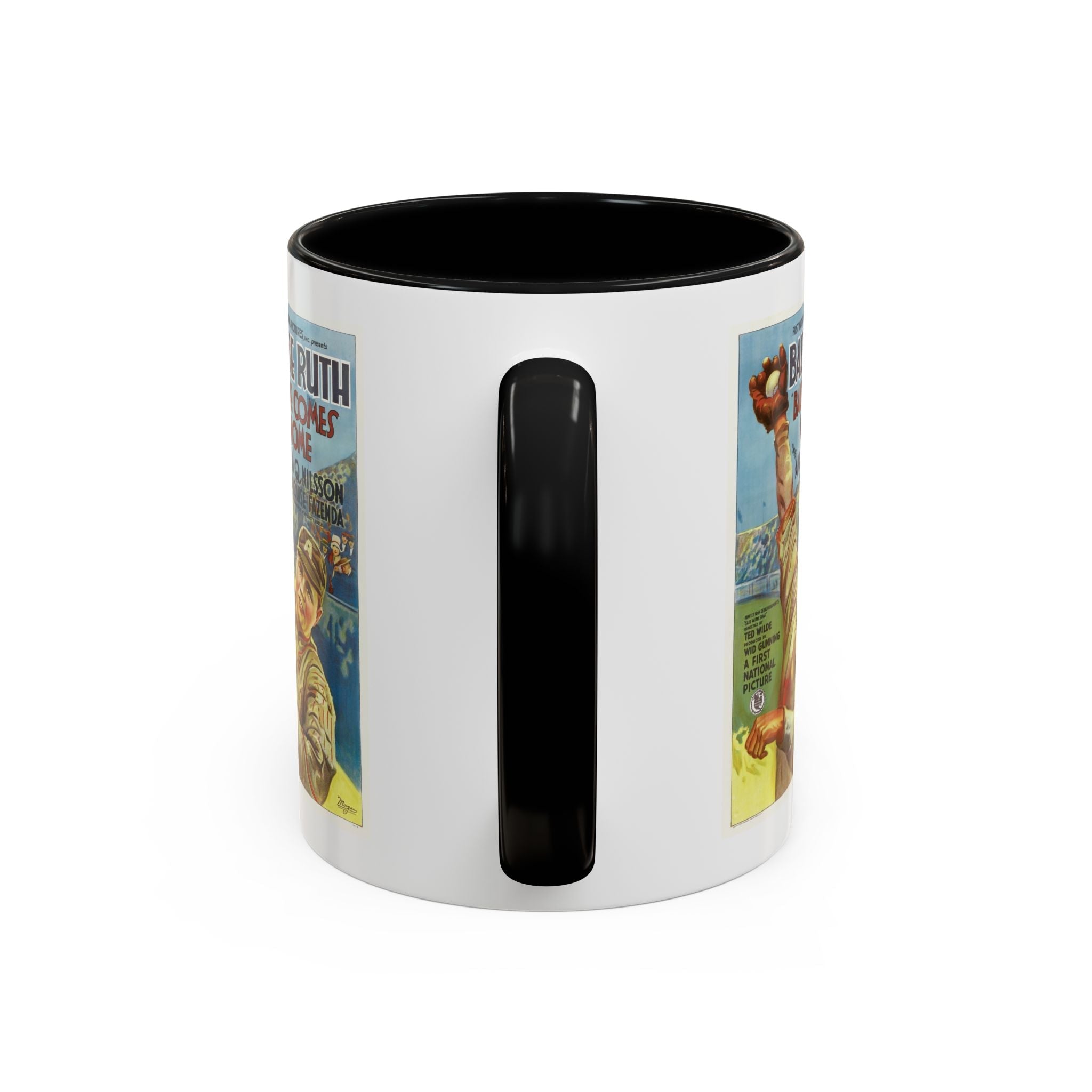 Cult Classic Movie Poster Art Accent Coffee Mug (11, 15oz) - Babe Comes Home | Babe Ruth 1927 - POPvault