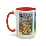 Cult Classic Movie Poster Art Accent Coffee Mug (11, 15oz) - Babe Comes Home | Babe Ruth 1927 - POPvault