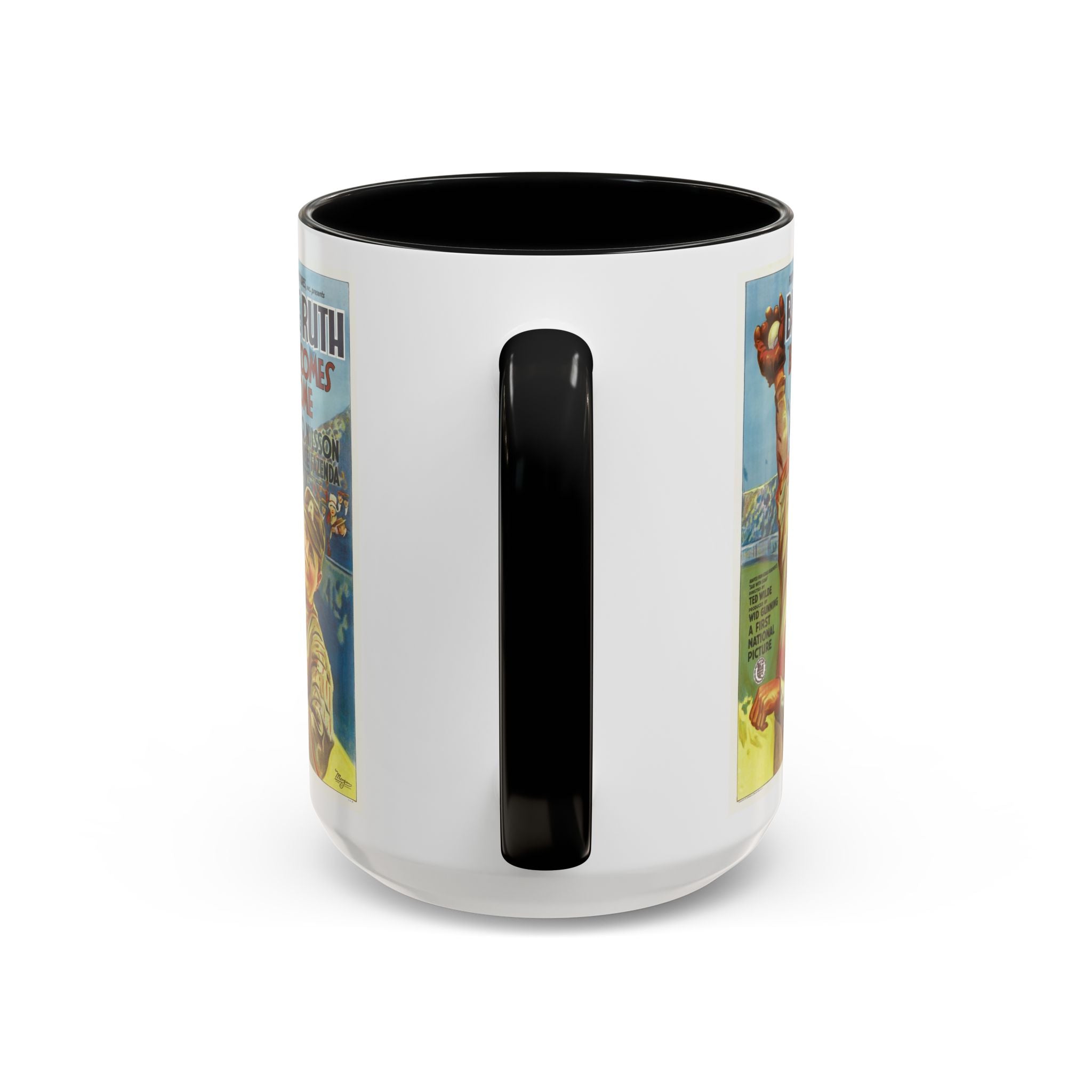 Cult Classic Movie Poster Art Accent Coffee Mug (11, 15oz) - Babe Comes Home | Babe Ruth 1927 - POPvault