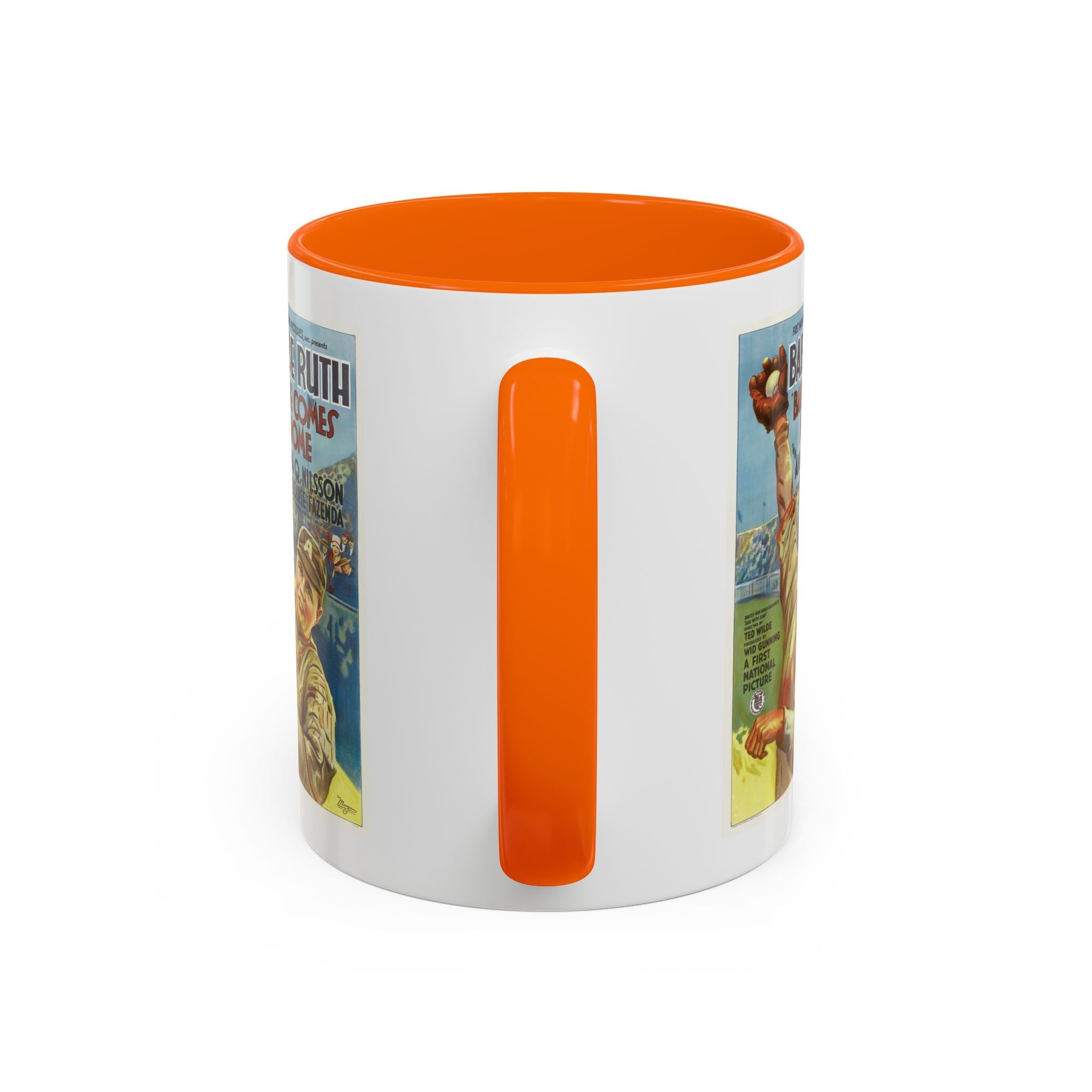 Cult Classic Movie Poster Art Accent Coffee Mug (11, 15oz) - Babe Comes Home | Babe Ruth 1927 - POPvault