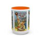 Cult Classic Movie Poster Art Accent Coffee Mug (11, 15oz) - Babe Comes Home | Babe Ruth 1927 - POPvault